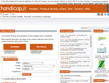 Tablet Screenshot of emploi.handicap.fr