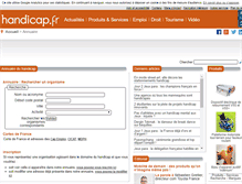 Tablet Screenshot of annuaire.handicap.fr