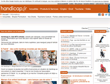 Tablet Screenshot of informations.handicap.fr